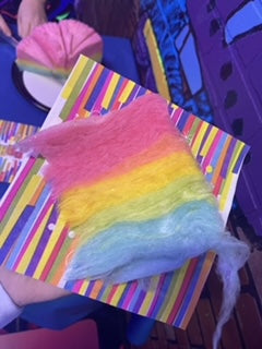 Rainbow Cotton Candy Cake
