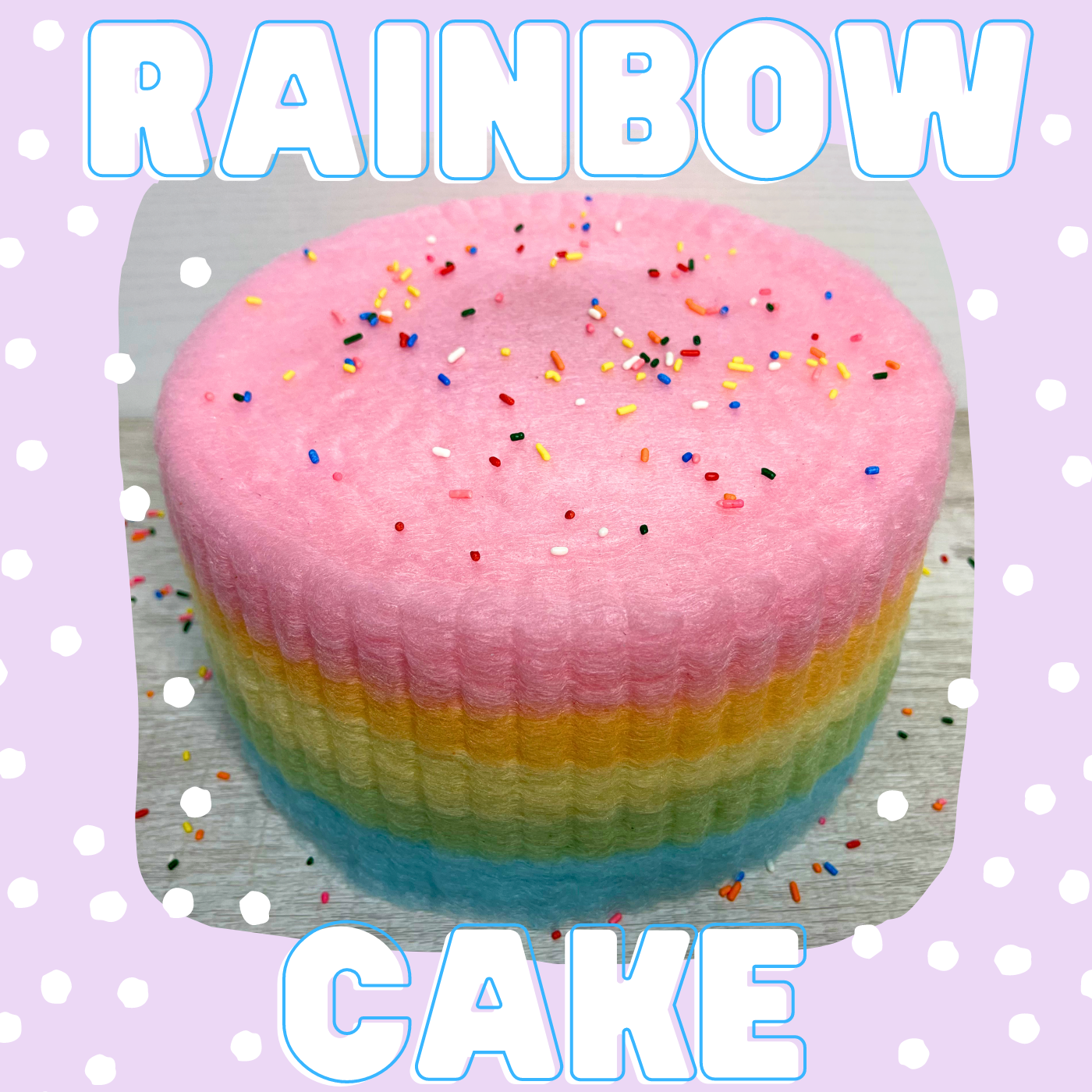 Rainbow Cotton Candy Cake