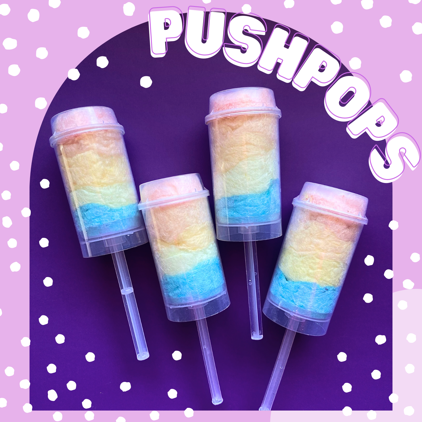 Rainbow Push Pops